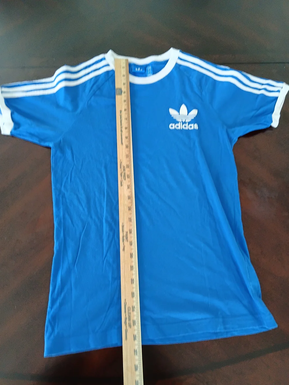 adidas  Originals Men's Royal Blue with 3 White Stripes T-shirt Size Small